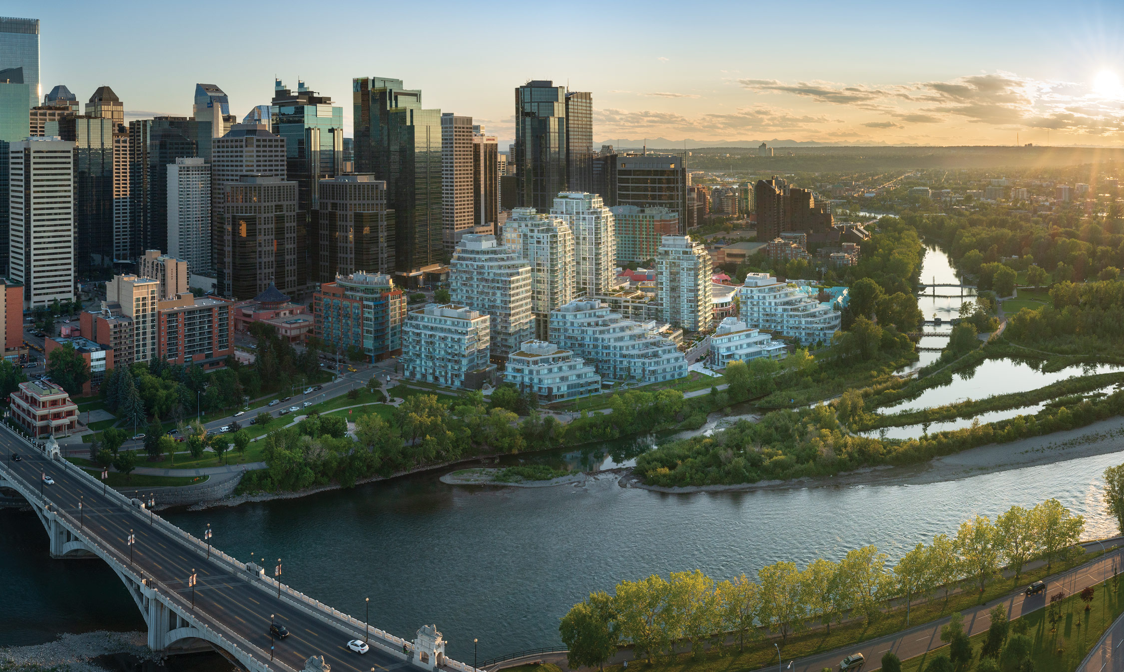 A Grand Finale of Refined Residences Come to Life on the Water's Edge of Calgary.